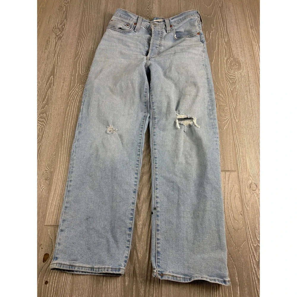 Levi's Ribcage Straight Ankle Women's Jeans Medium Wash Size 27 Length 27